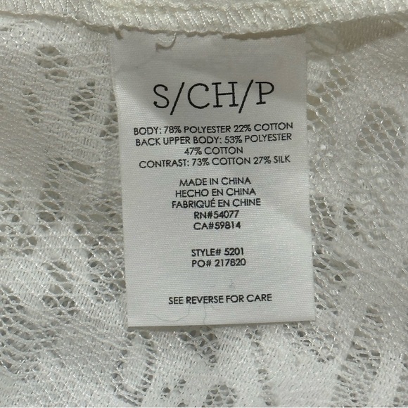 Cabi White Lace sleeveless sheer Prudence Blouse Top #5201 size small - Picture 14 of 14